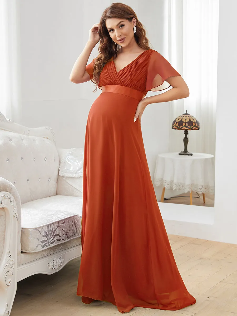 Cute and Adorable Deep V-neck Wholesale Dress for Pregnant Women