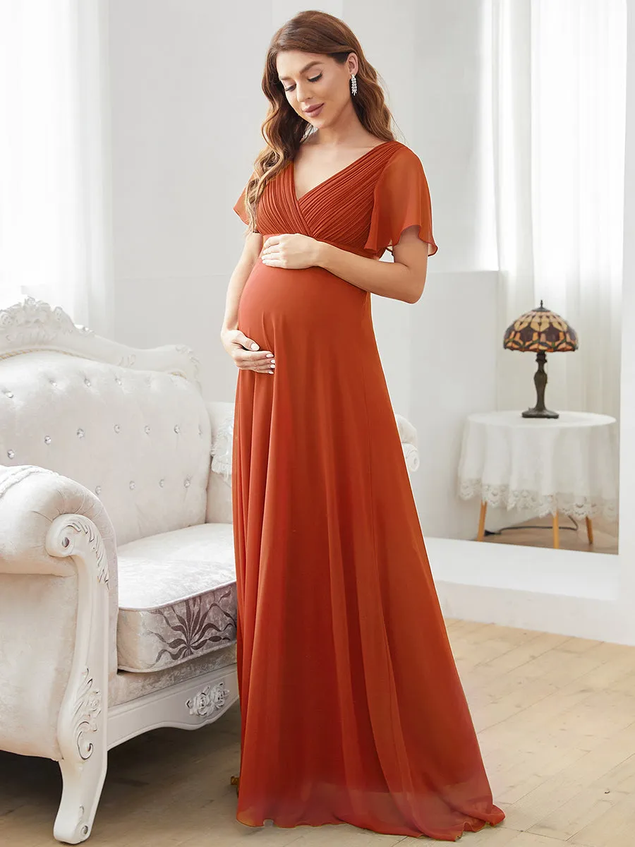 Cute and Adorable Deep V-neck Wholesale Dress for Pregnant Women