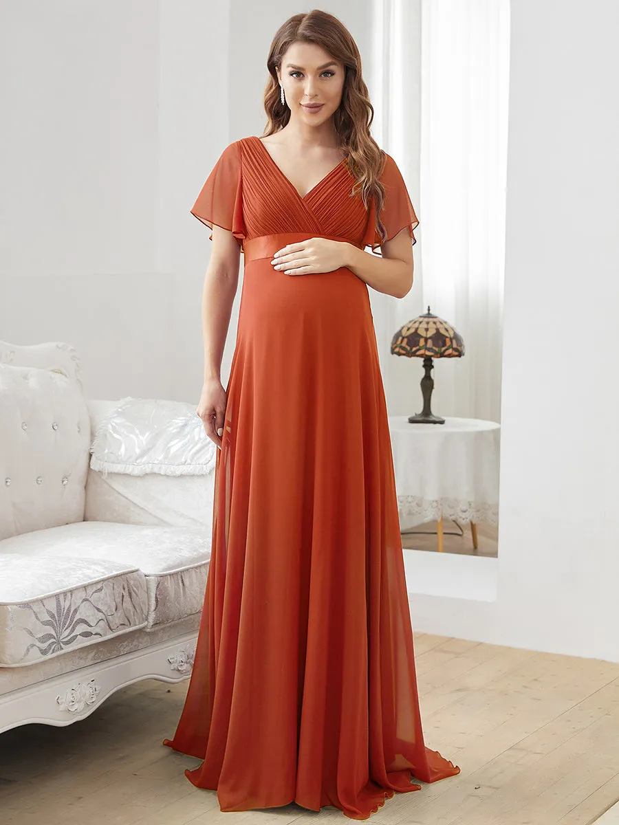 Cute and Adorable Deep V-neck Wholesale Dress for Pregnant Women