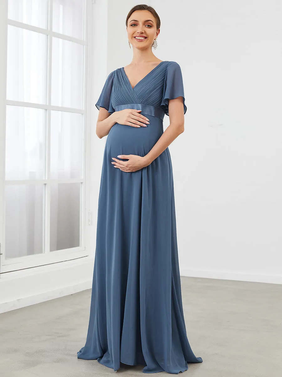 Cute and Adorable Deep V-neck Wholesale Dress for Pregnant Women