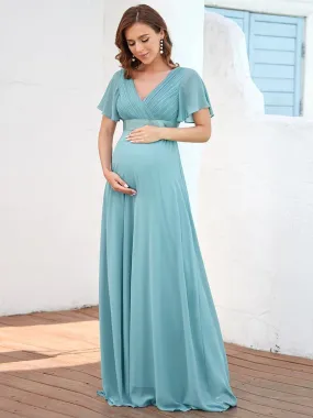 Cute and Adorable Deep V-neck Wholesale Dress for Pregnant Women