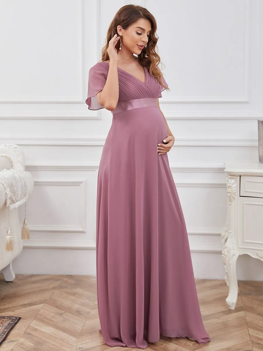 Cute and Adorable Deep V-neck Wholesale Dress for Pregnant Women