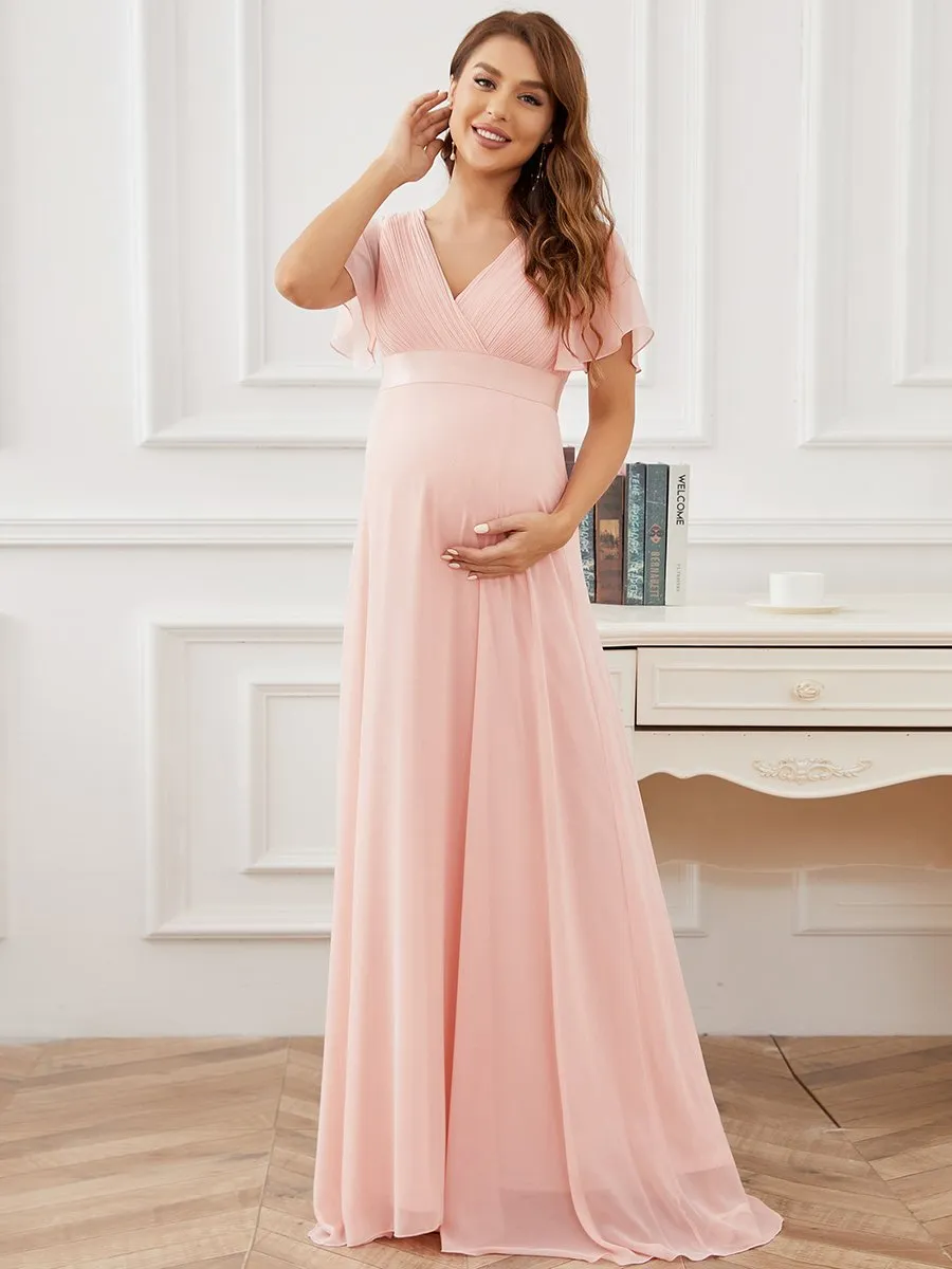 Cute and Adorable Deep V-neck Wholesale Dress for Pregnant Women