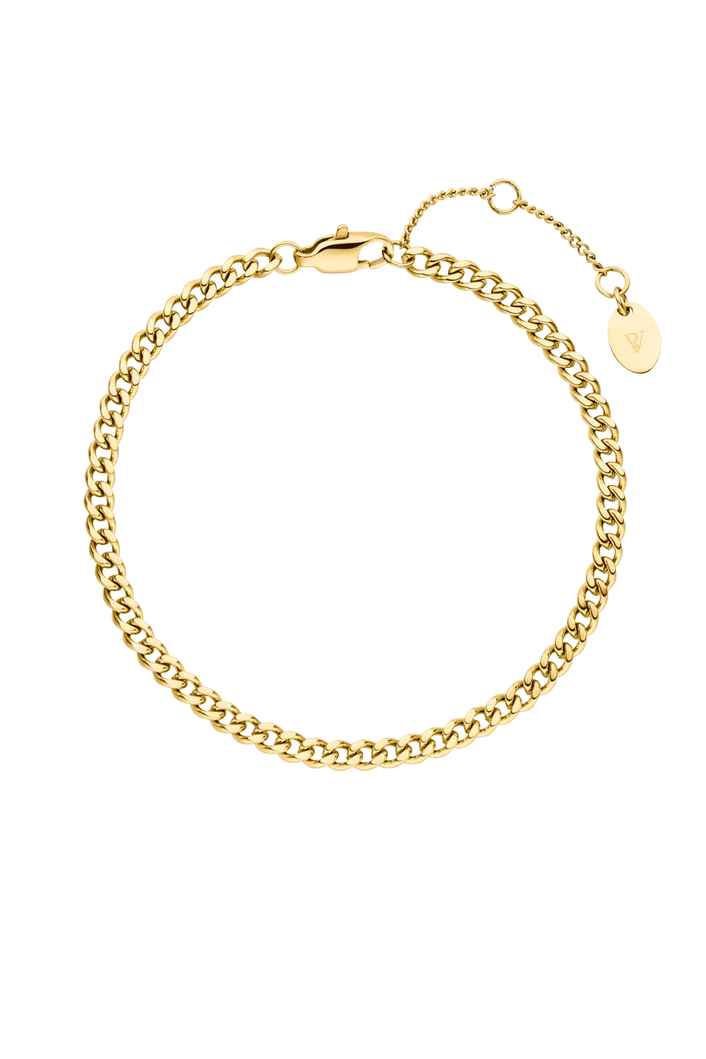 Delicate Curb Bracelet 14K Gold Plated