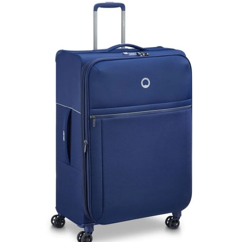 Delsey BROCHANT 2.0 78cm Large Softsided Luggage - Blue