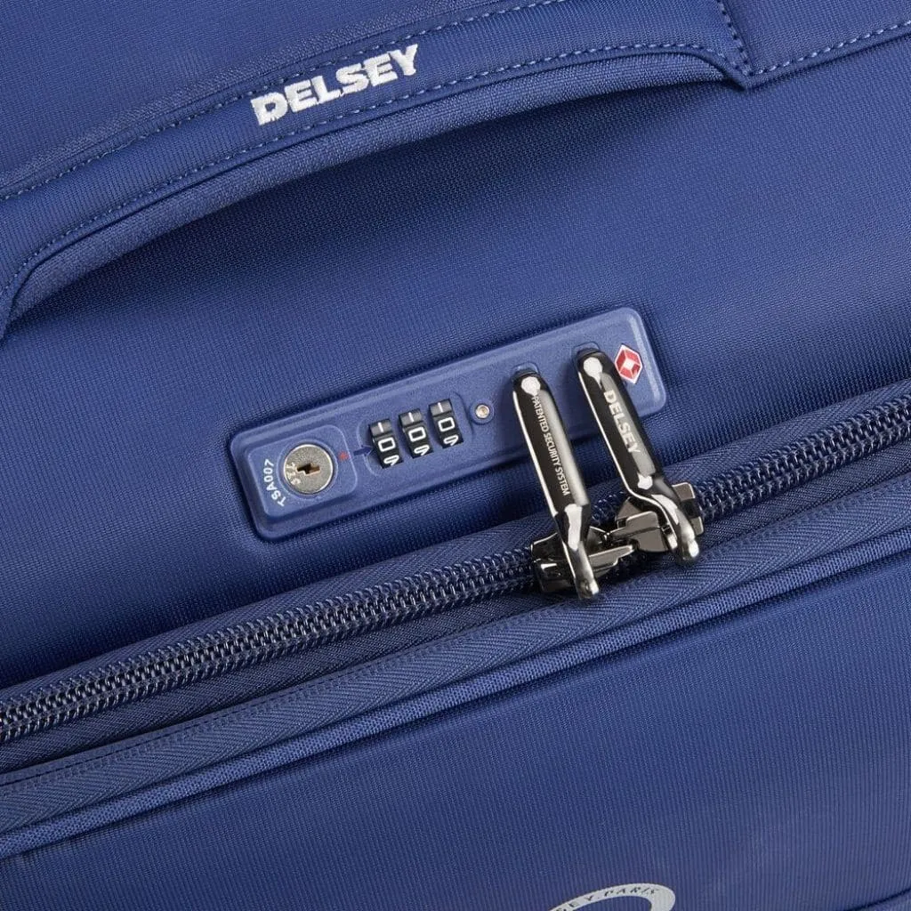 Delsey BROCHANT 2.0 78cm Large Softsided Luggage - Blue