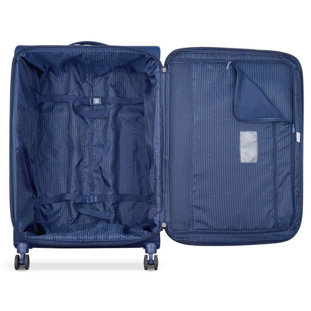 Delsey BROCHANT 2.0 78cm Large Softsided Luggage - Blue