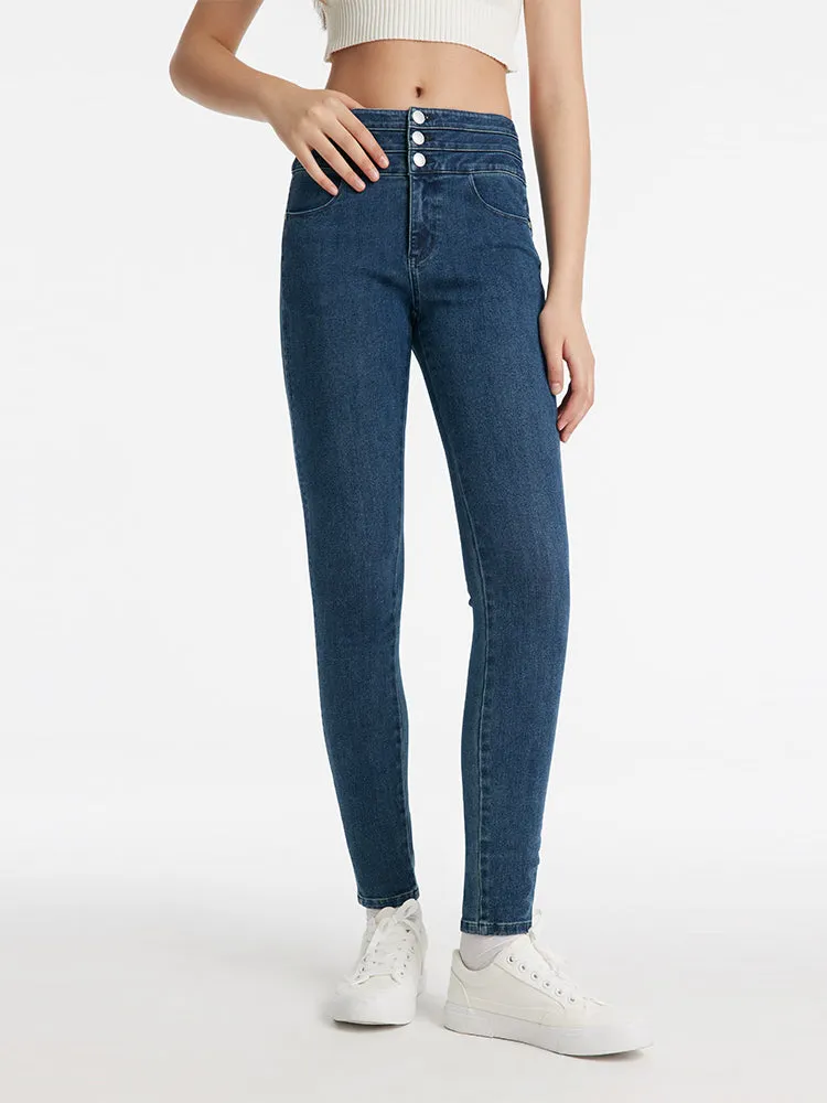 Denim Sheath High-Waisted Women Jeans