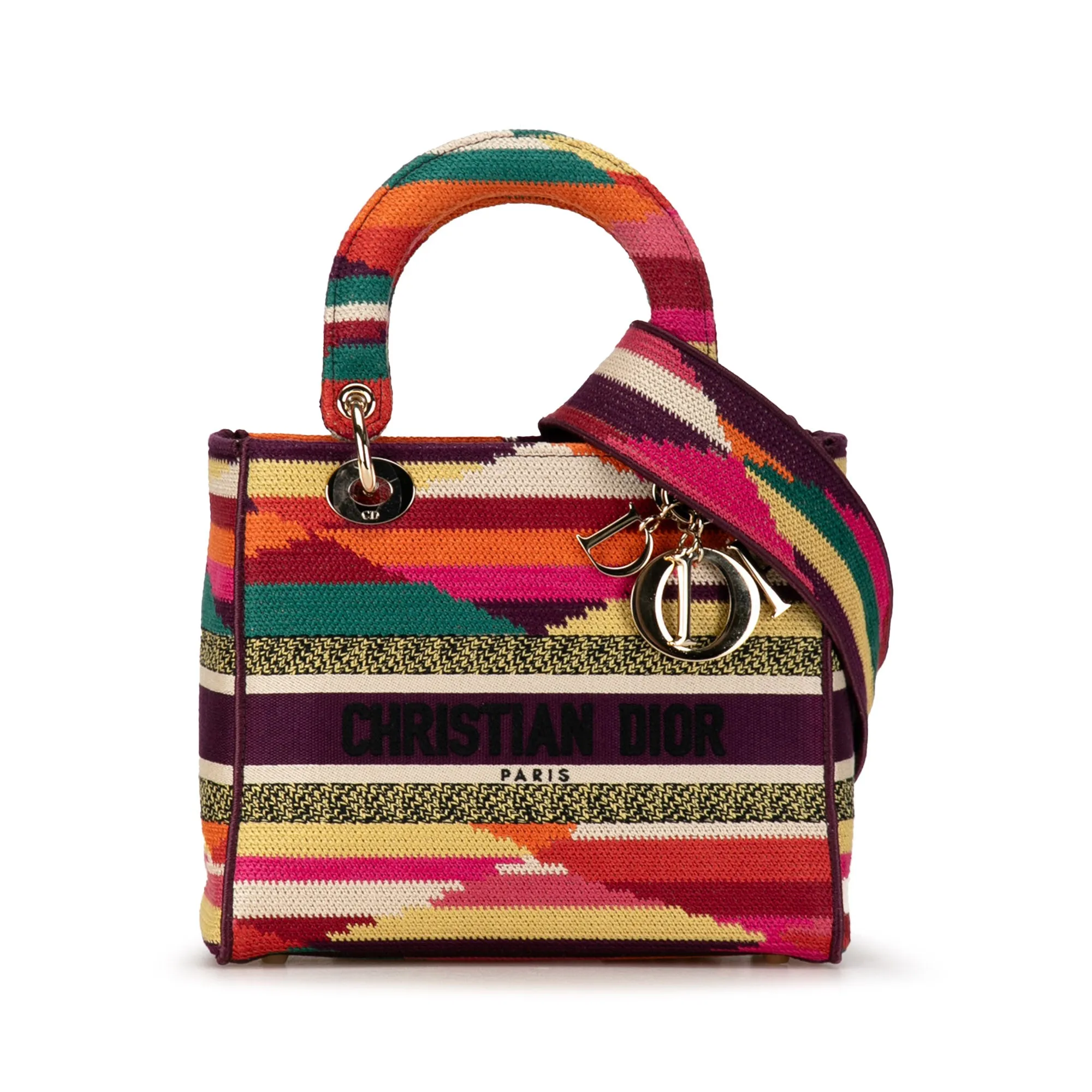 Dior Lady D-Lite Medium Multicolor Canvas