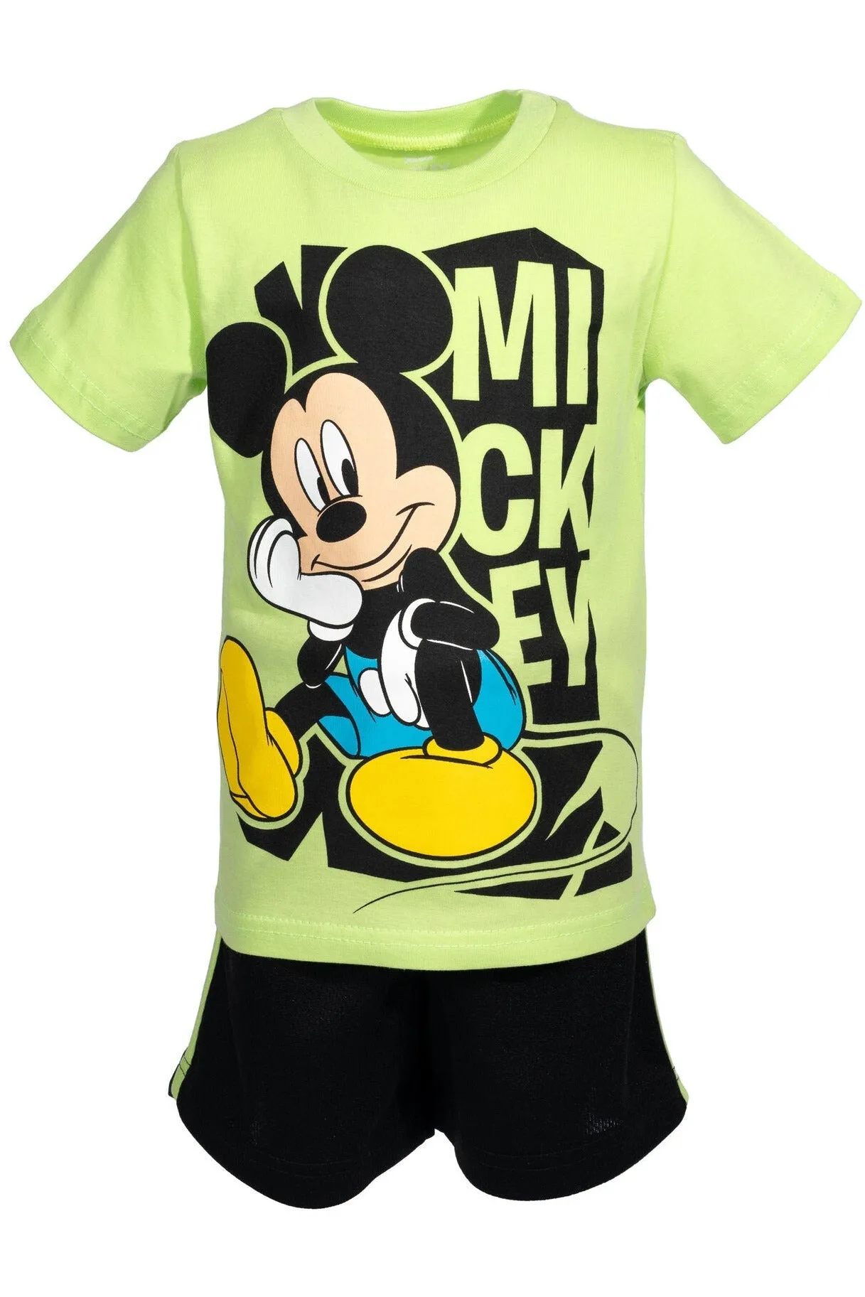 Disney Mickey Mouse Boys T-Shirt and Shorts Outfit Set Toddler to Little Kid