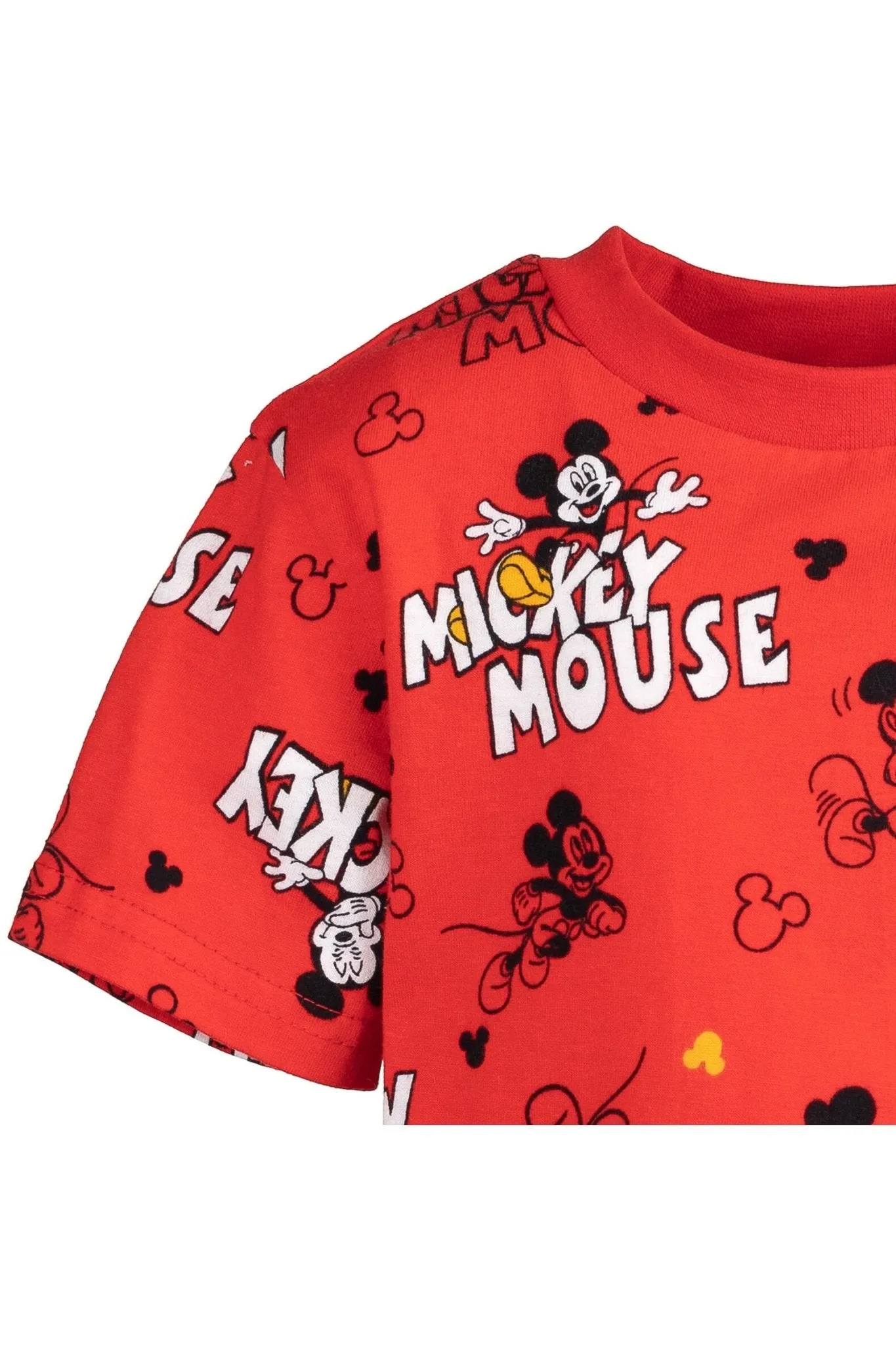 Disney Mickey Mouse Boys T-Shirt and Shorts Outfit Set Toddler to Little Kid