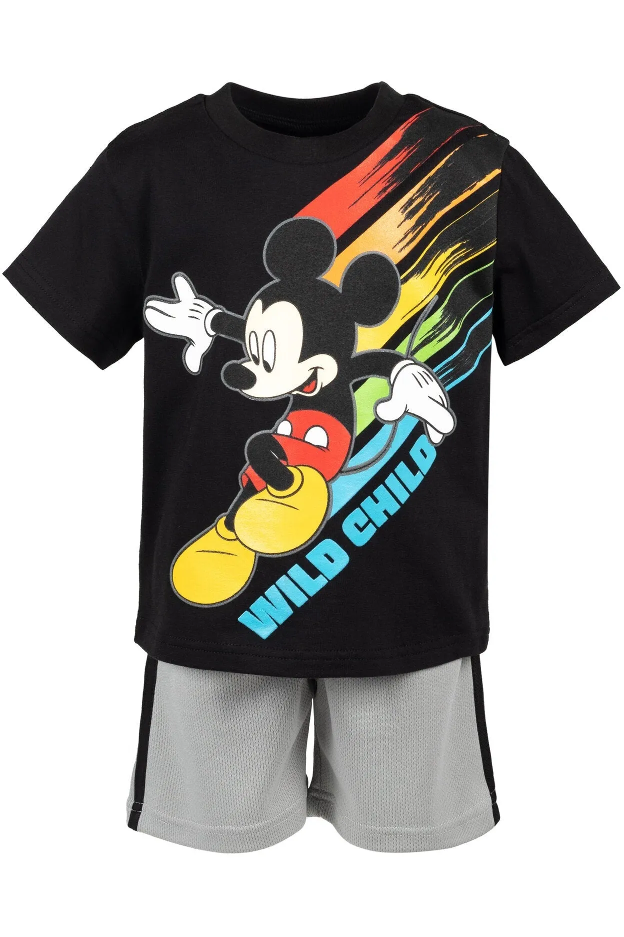 Disney Mickey Mouse Boys T-Shirt and Shorts Outfit Set Toddler to Little Kid