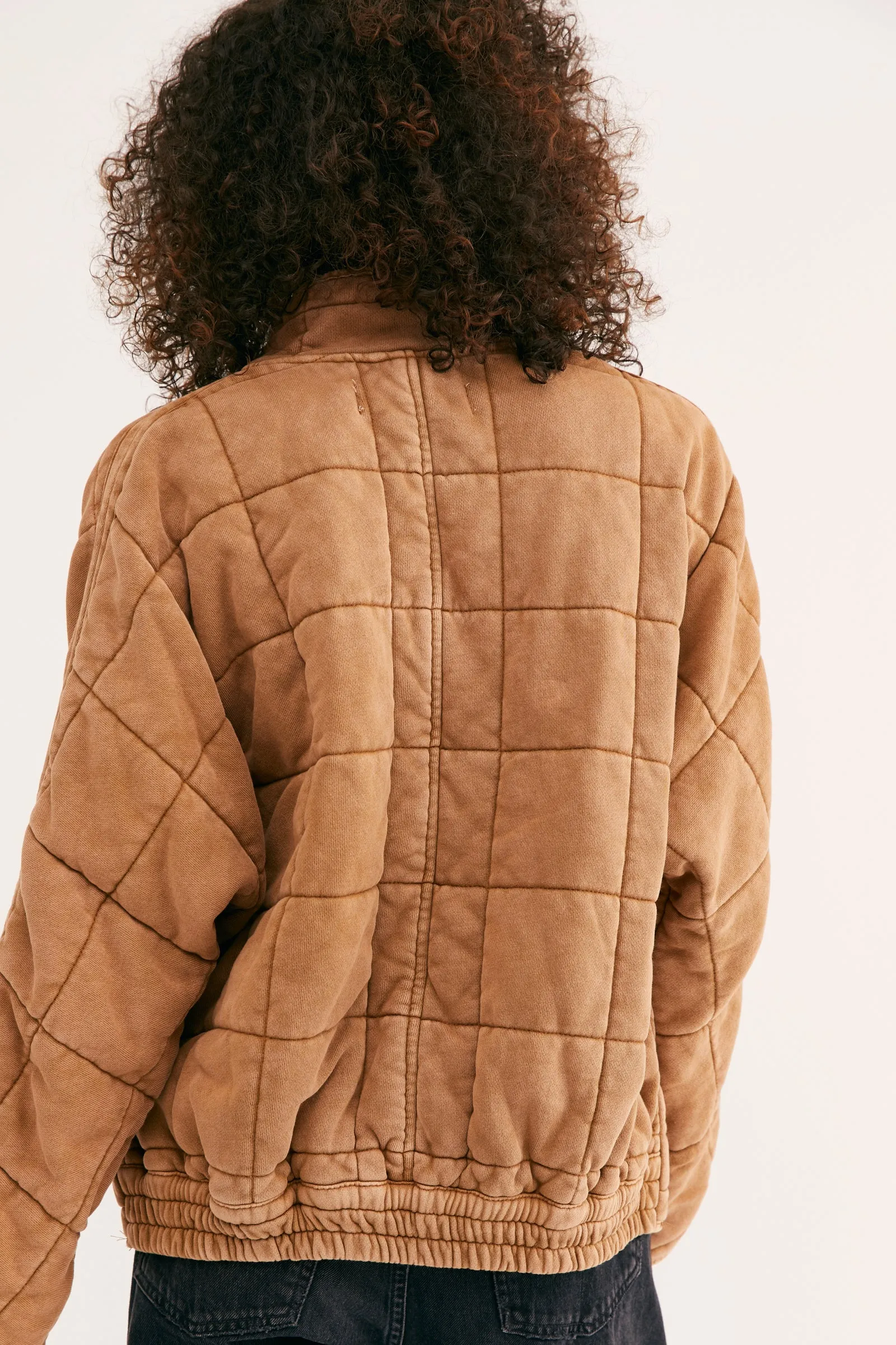 DOLMAN QUILTED KNIT JACKET