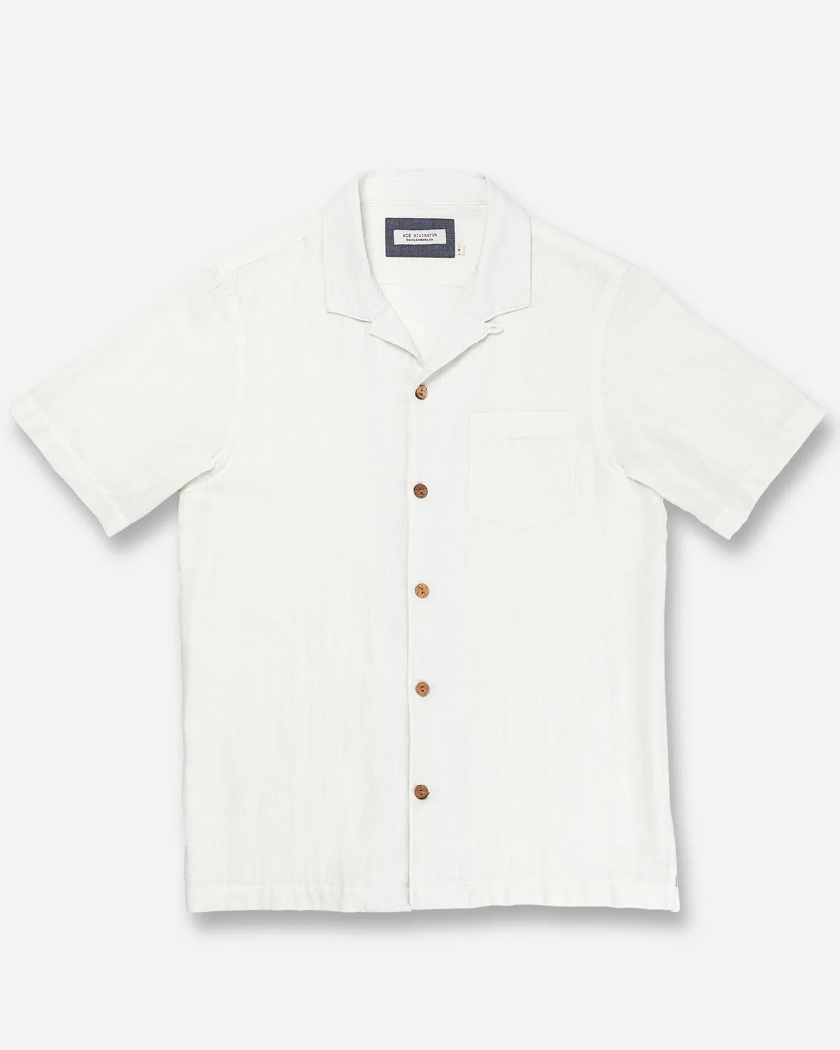 Double Gauze Camp Shirt | Chalk | Ace Rivington