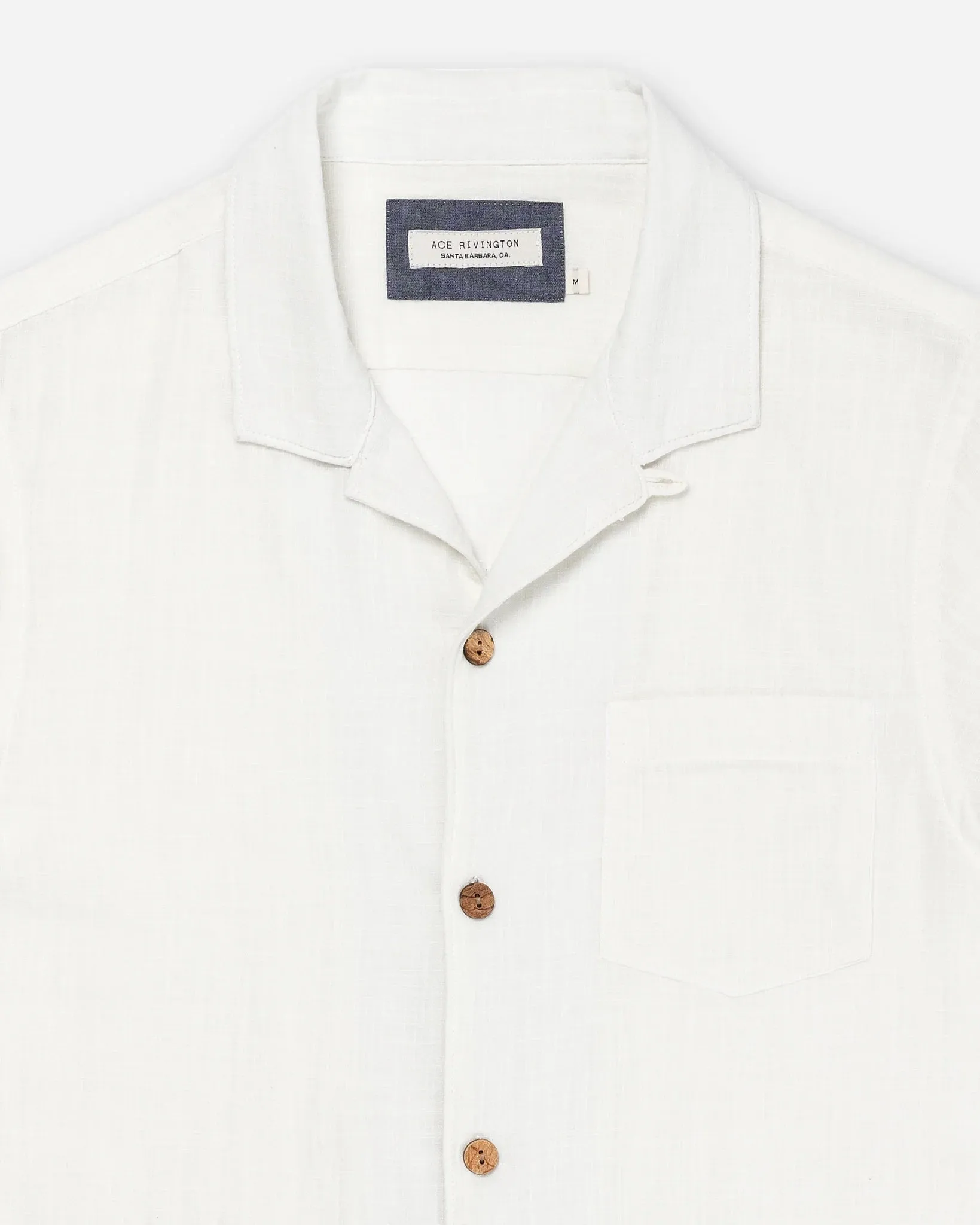 Double Gauze Camp Shirt | Chalk | Ace Rivington