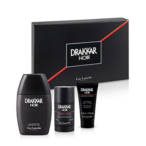 Drakkar Noir 3Pc Gift Set for Men by Guy Laroche