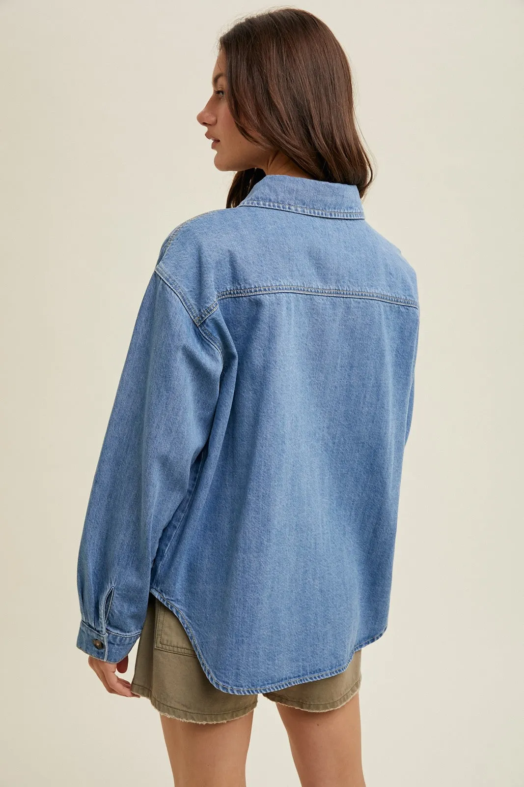 'Dream Chaser' Denim Shirt