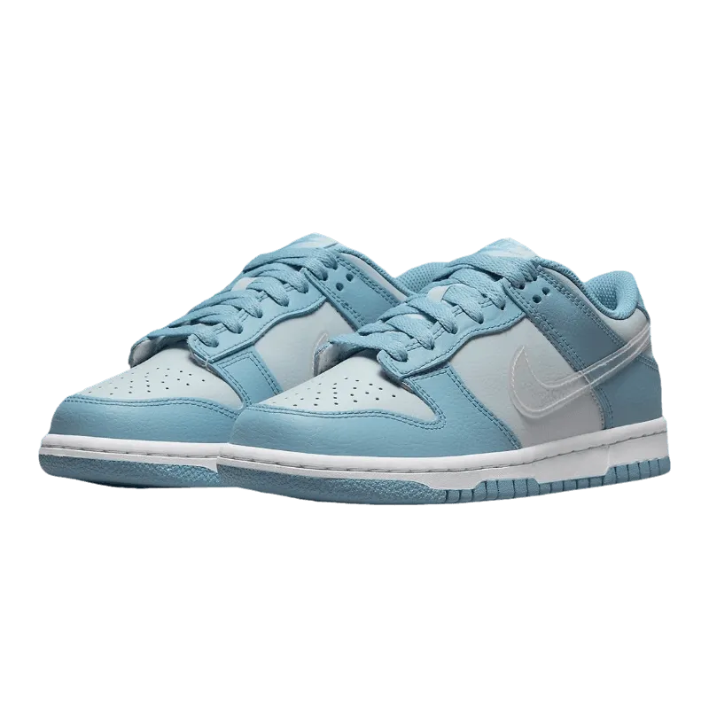 Dunk Low Clear Swoosh Blue