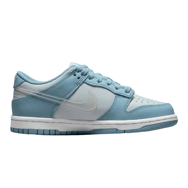 Dunk Low Clear Swoosh Blue