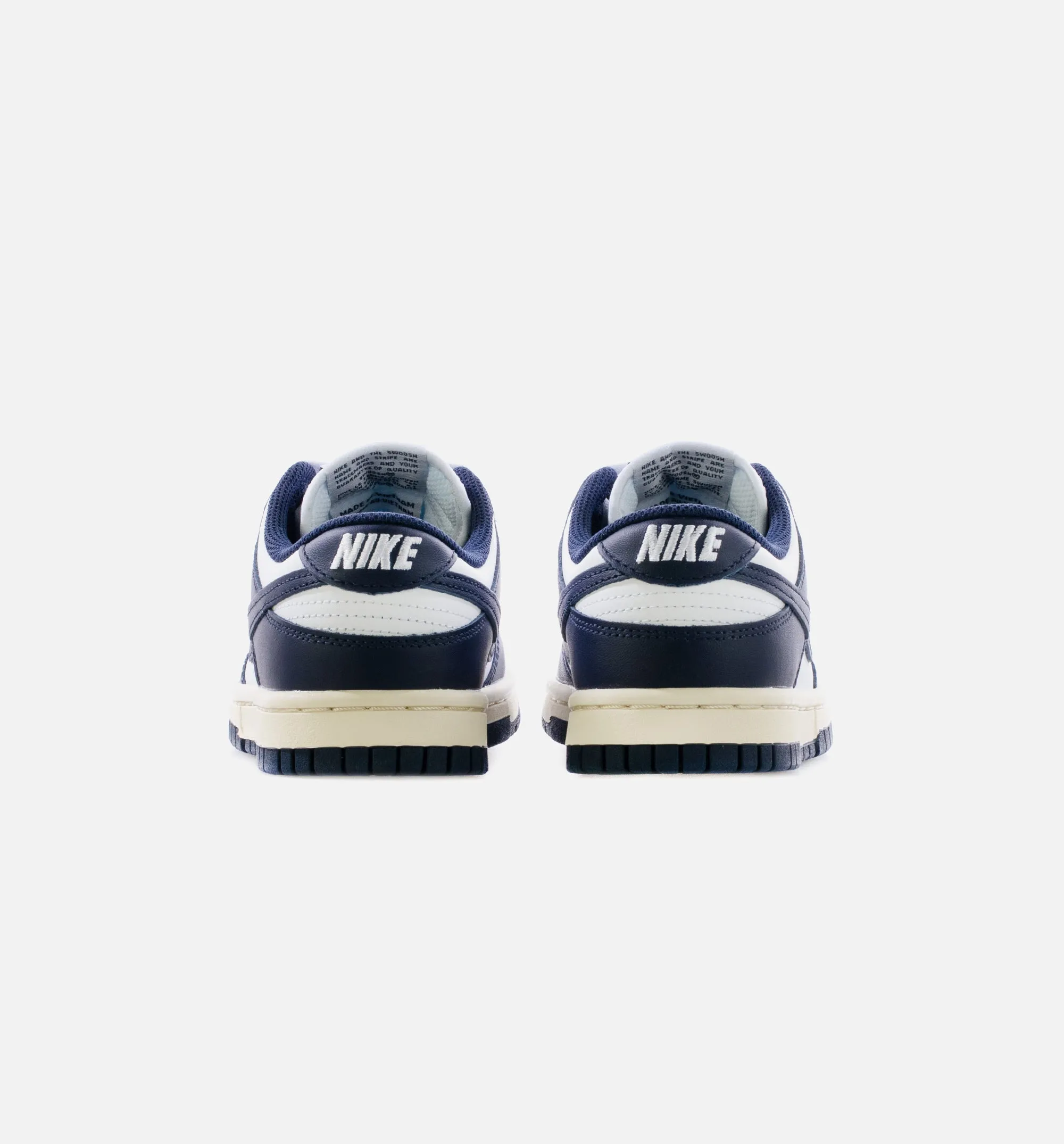 Dunk Low Vintage Navy Womens Lifestyle Shoe - White/Midnight Navy Limit One Per Customer