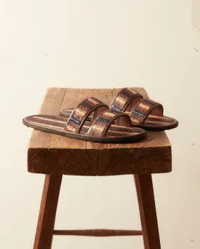 Duotone Summer Slides - Brown/Blue