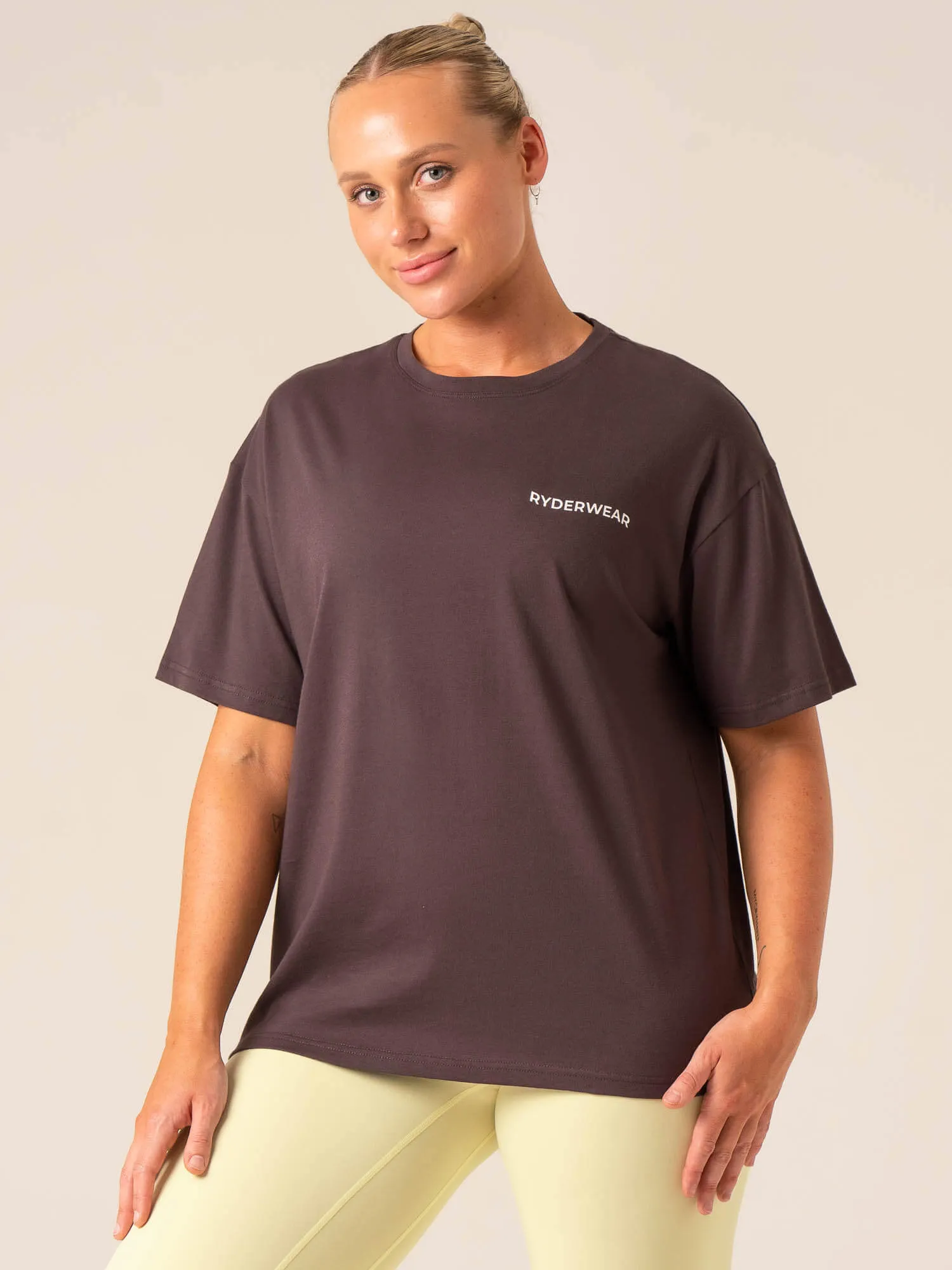 Embody Oversized T-Shirt - Plum