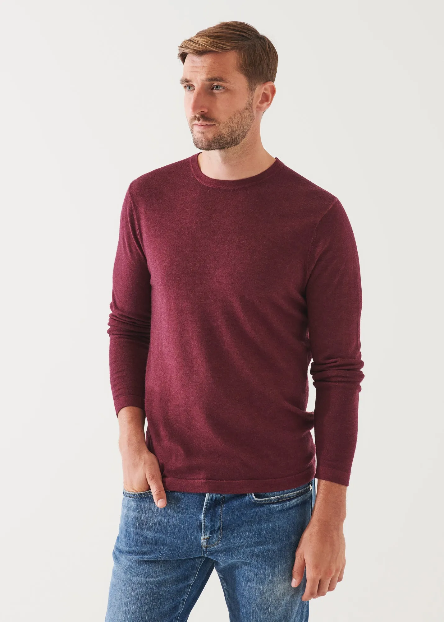 EXTRA-FINE MERINO VINTAGE WASH CREWNECK