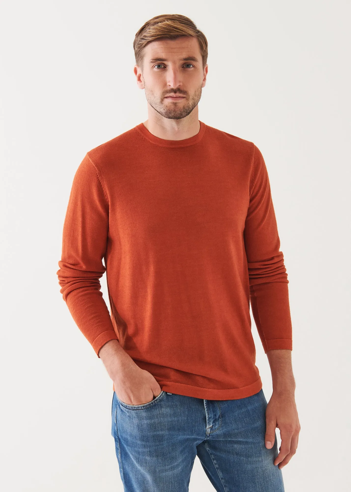 EXTRA-FINE MERINO VINTAGE WASH CREWNECK