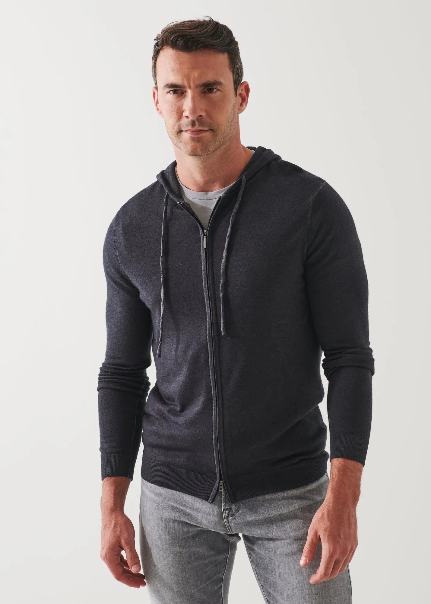 EXTRA-FINE MERINO VINTAGE WASH FULL ZIP HOODIE