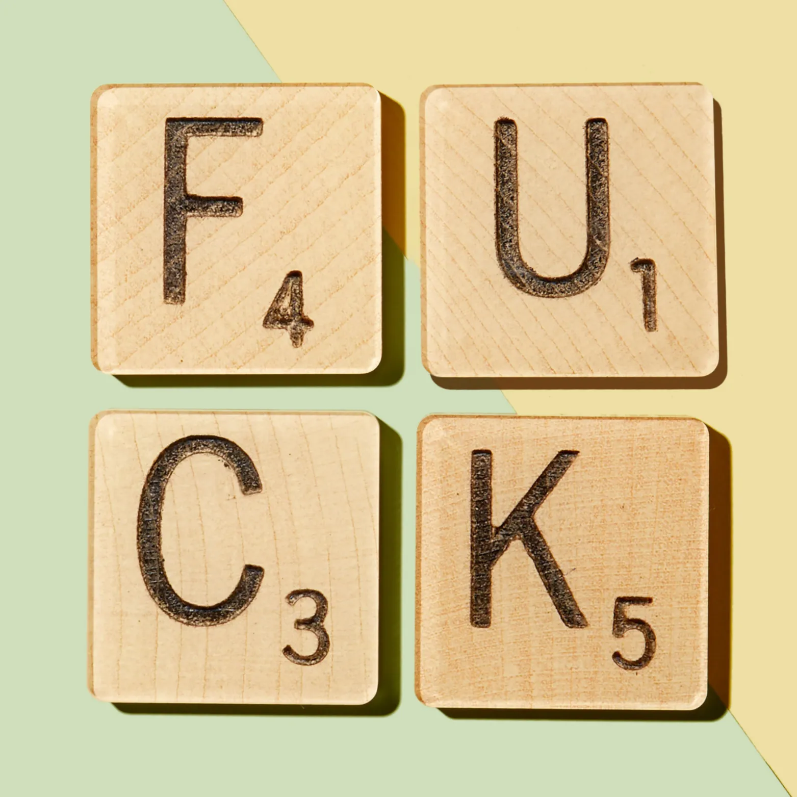 F-U-C-K Scrabble Coaster Set