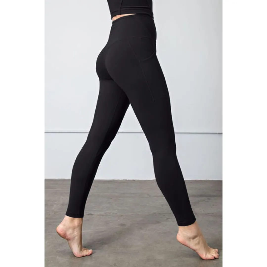 Faith Apparel High Waist Wide Waistband Leggings