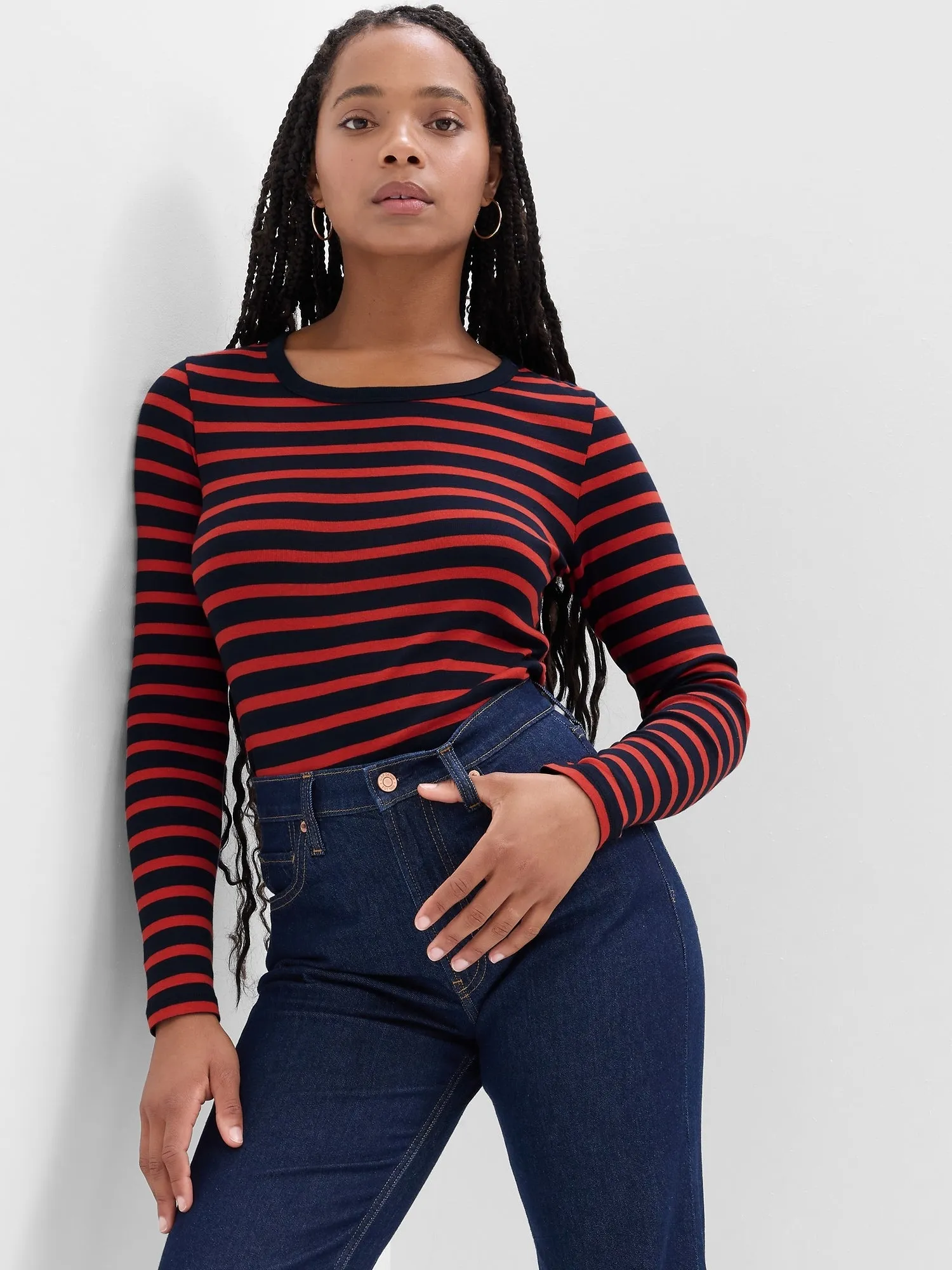 Favorite Stripe Crewneck T-Shirt