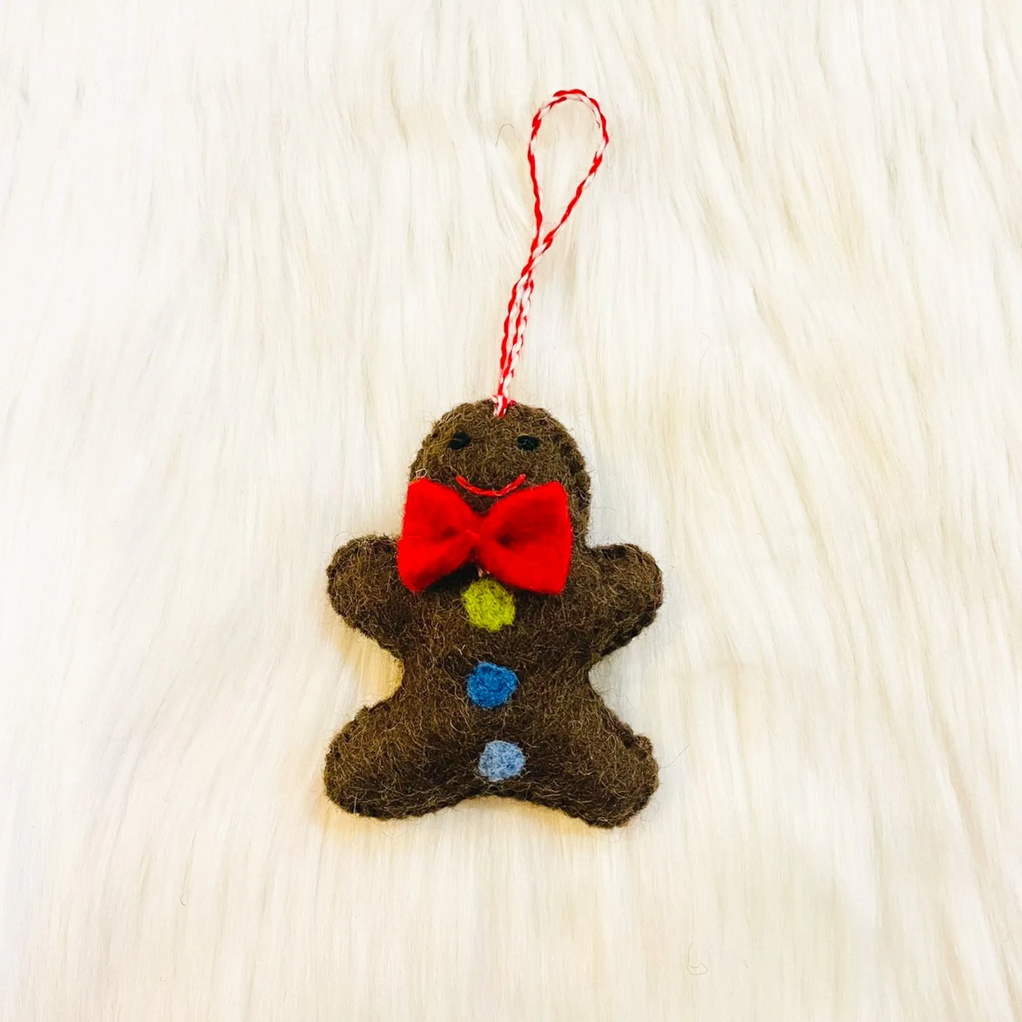 Felted Ginger Bread Ornaments