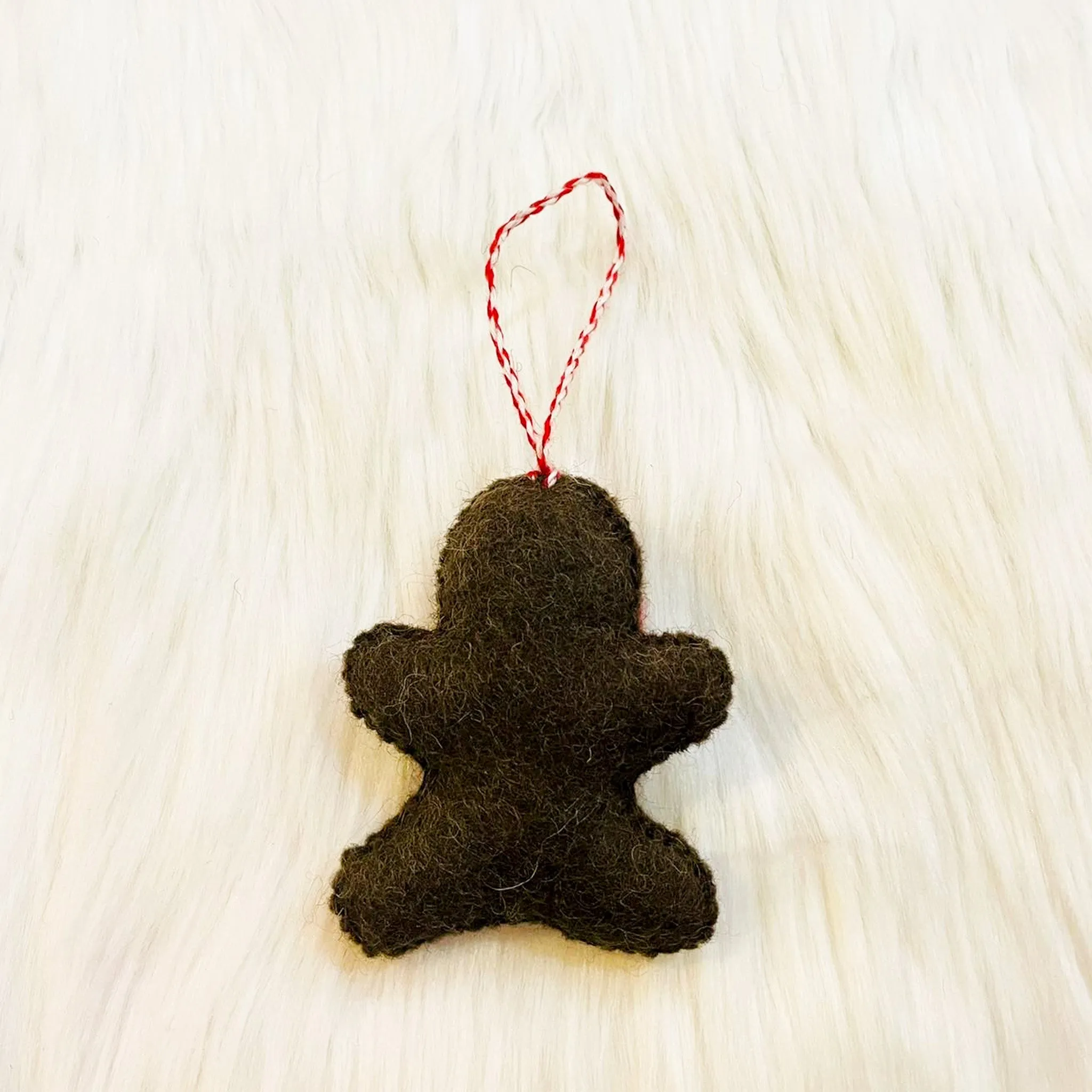 Felted Ginger Bread Ornaments