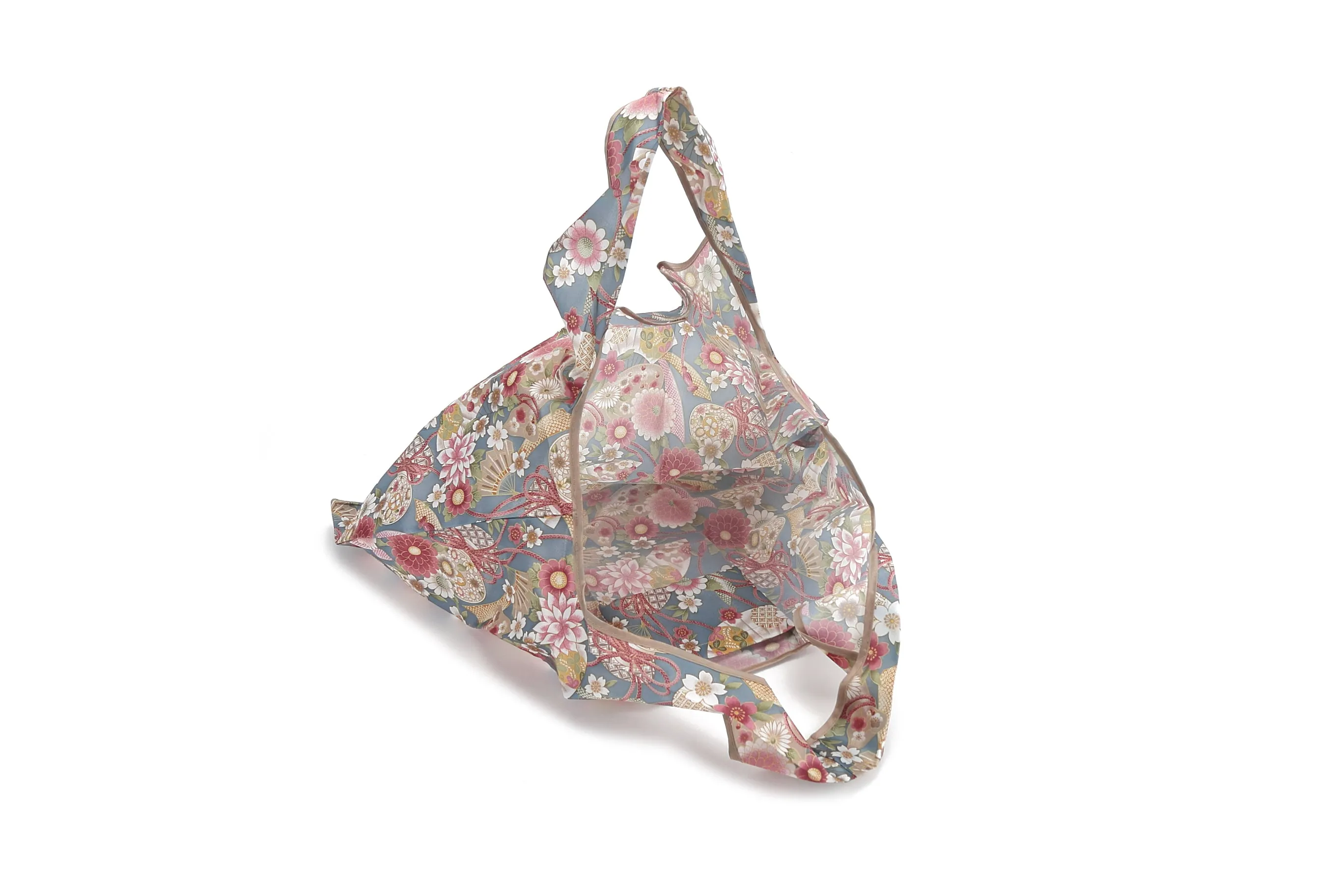 Foldable Bag Jackie Japanese Floral Blue