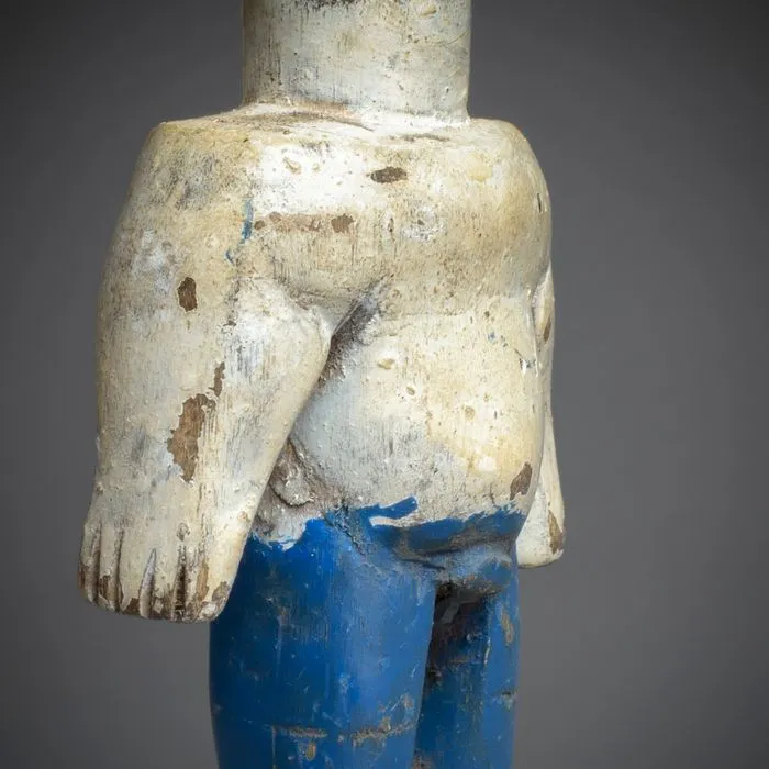 Fon Hohovi / Ewe Venavi Twin Memorial Figure by The Master of the Blue Shorts Carver, Benin /  Togo #446