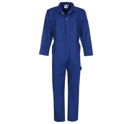 Fort Zip Front Coverall With Elasticated Back-ROYAL BLUE