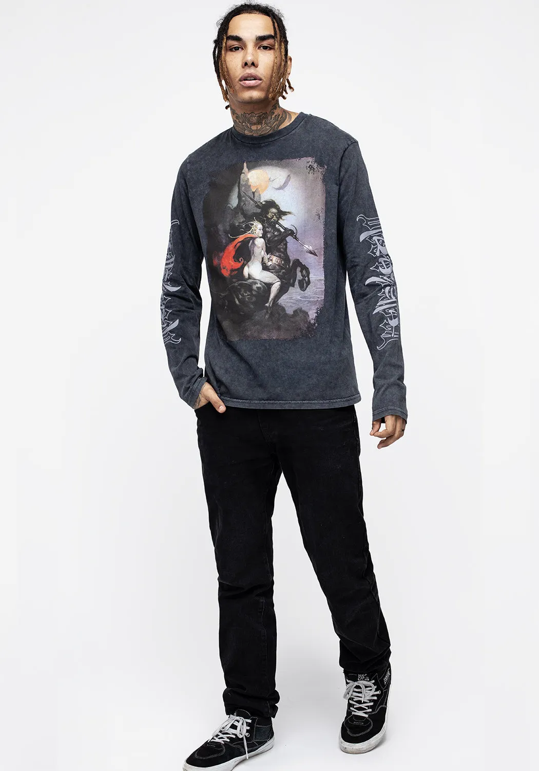 Frazetta Moonmaid Long Sleeve T-Shirt