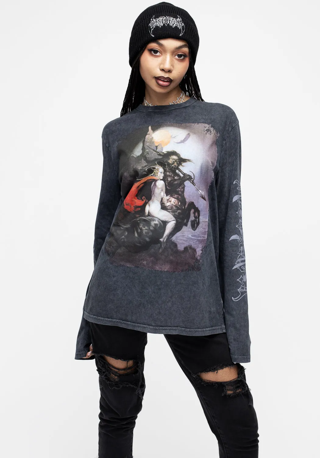 Frazetta Moonmaid Long Sleeve T-Shirt