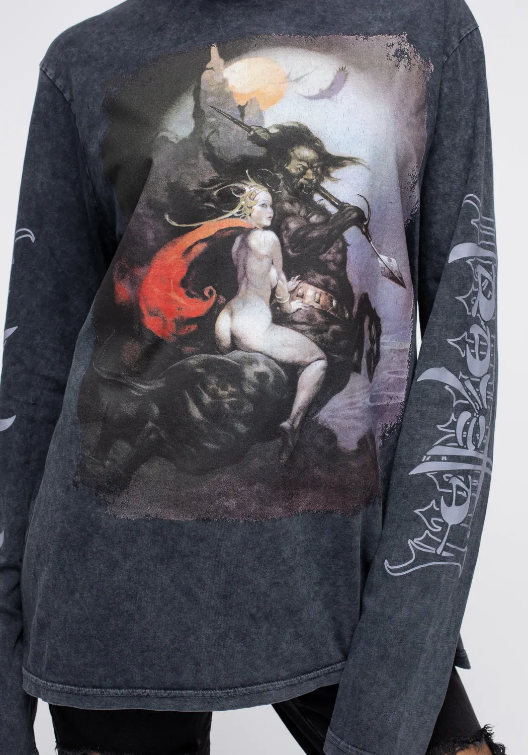 Frazetta Moonmaid Long Sleeve T-Shirt