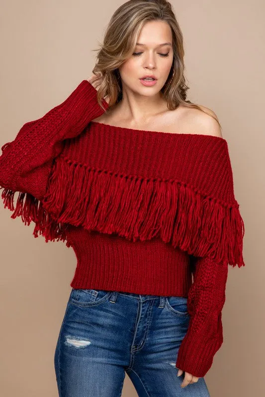 Fringe Sweater | Bella Chic