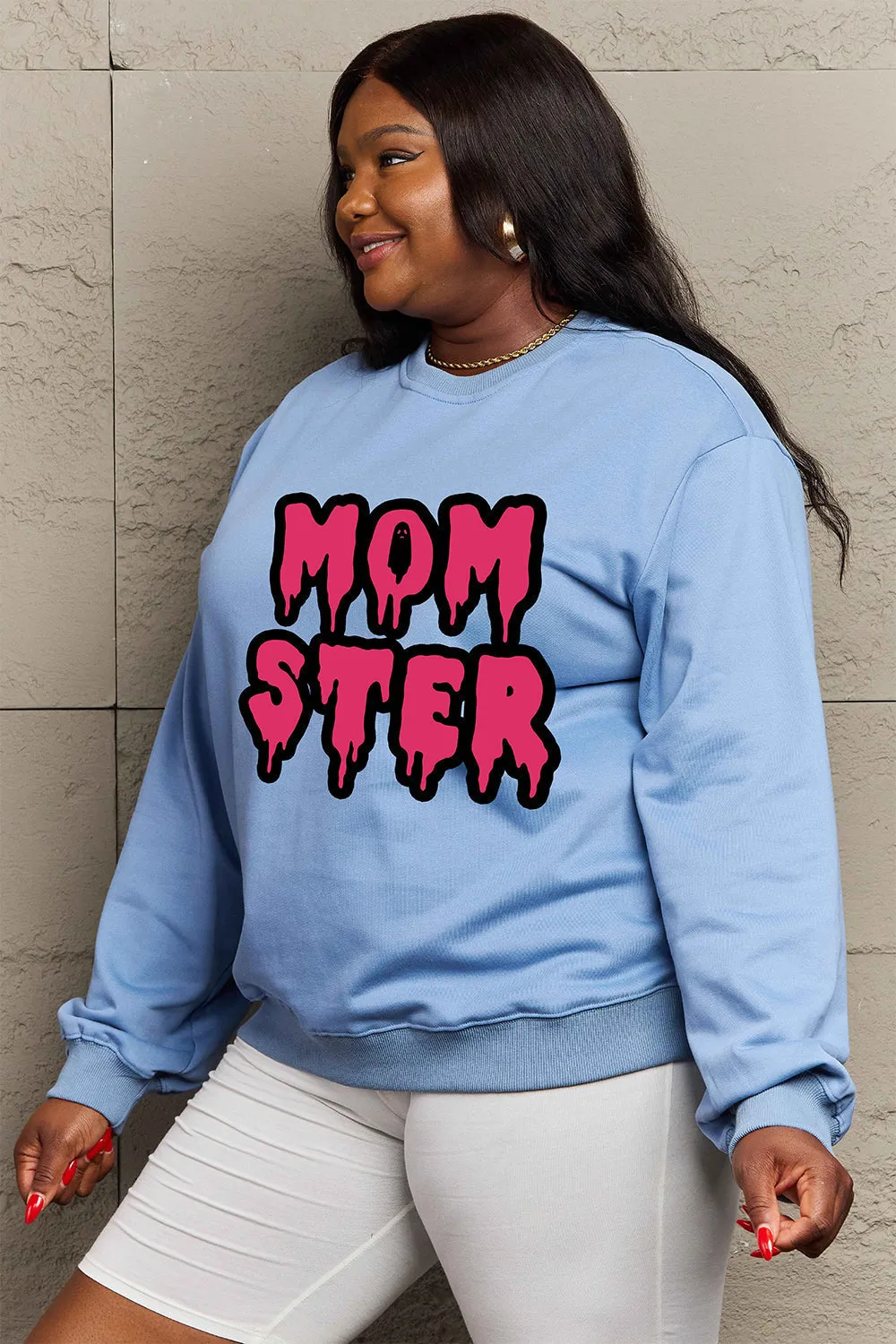 Full Size MOM STER Graphic Sweatshirt