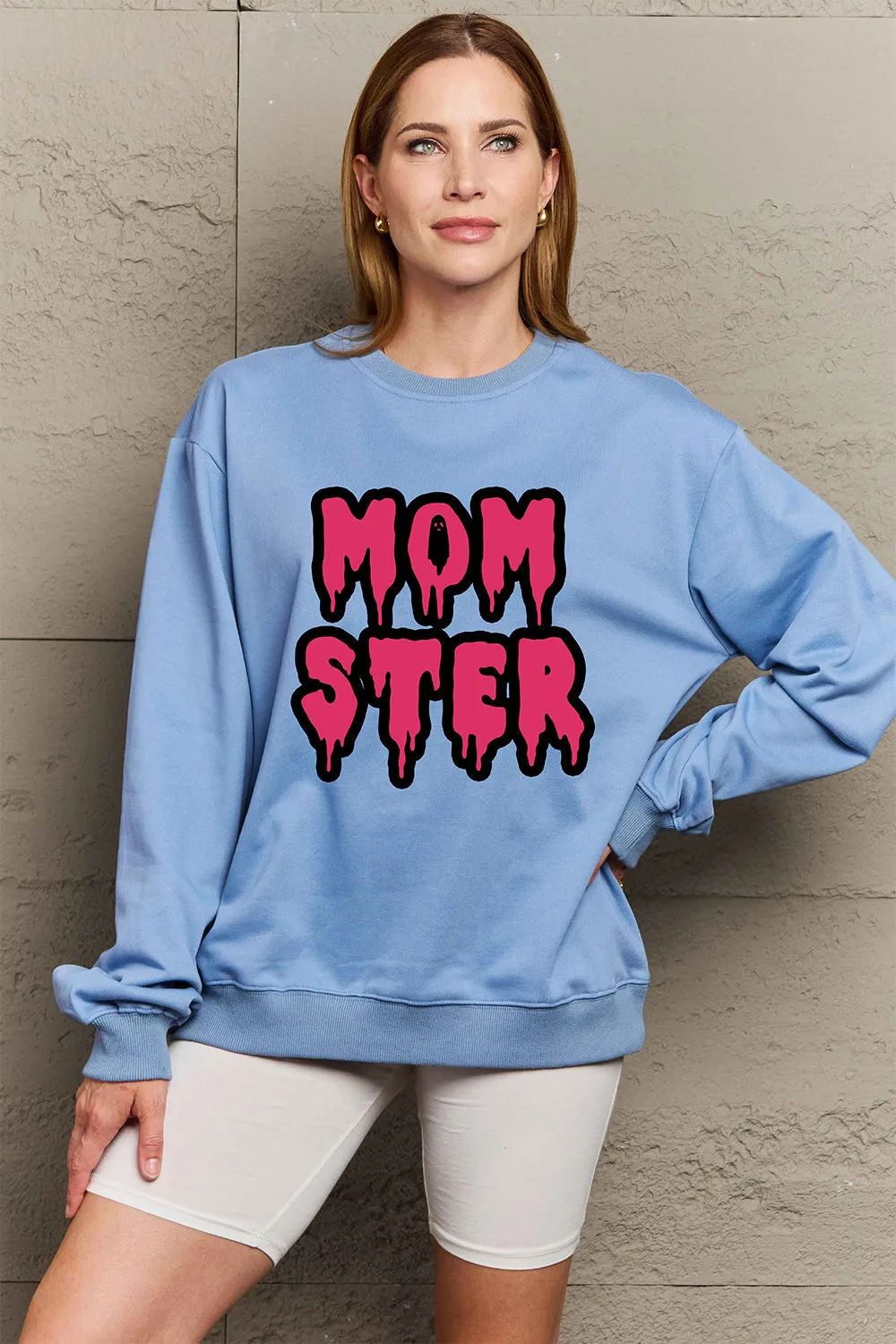 Full Size MOM STER Graphic Sweatshirt