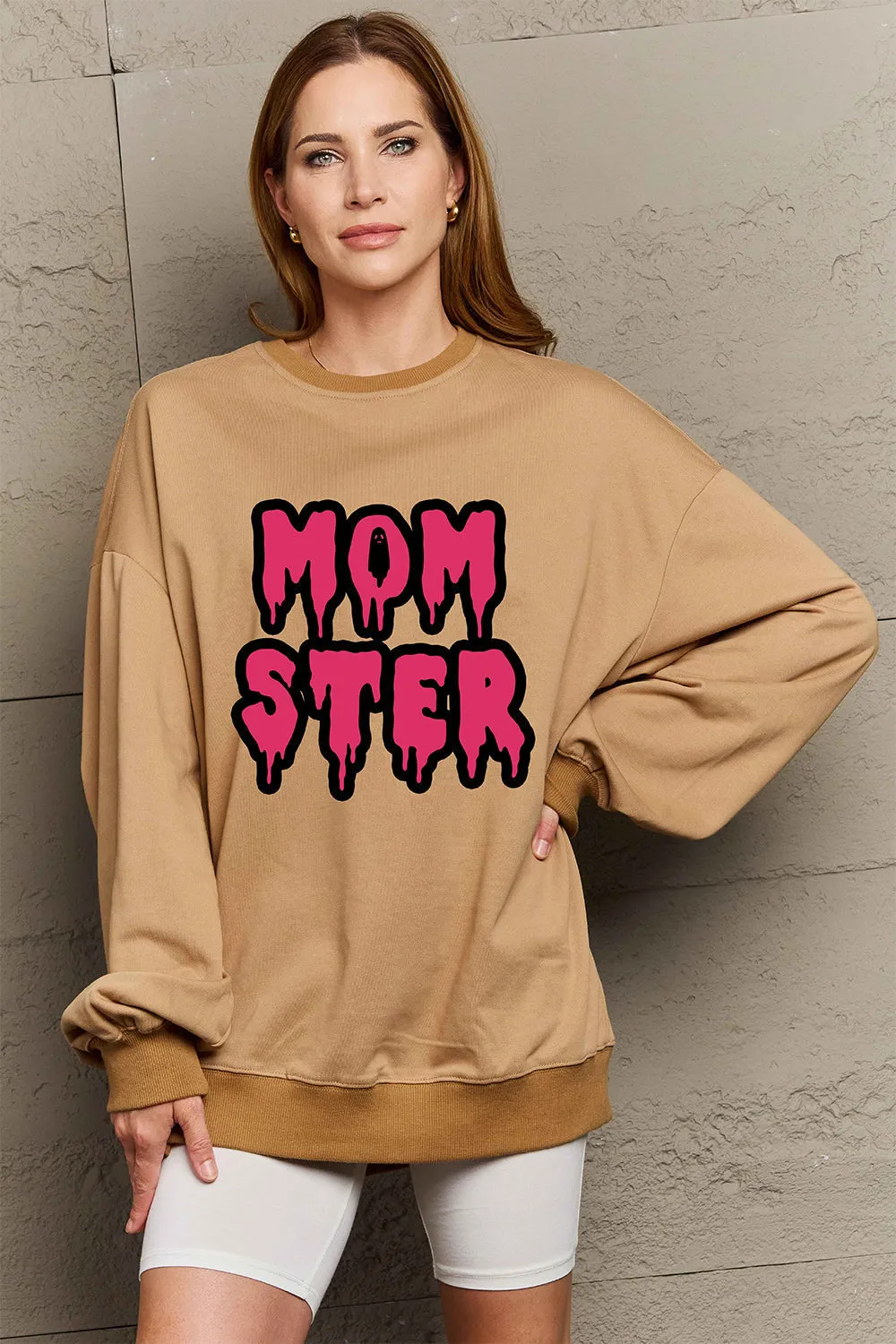 Full Size MOM STER Graphic Sweatshirt