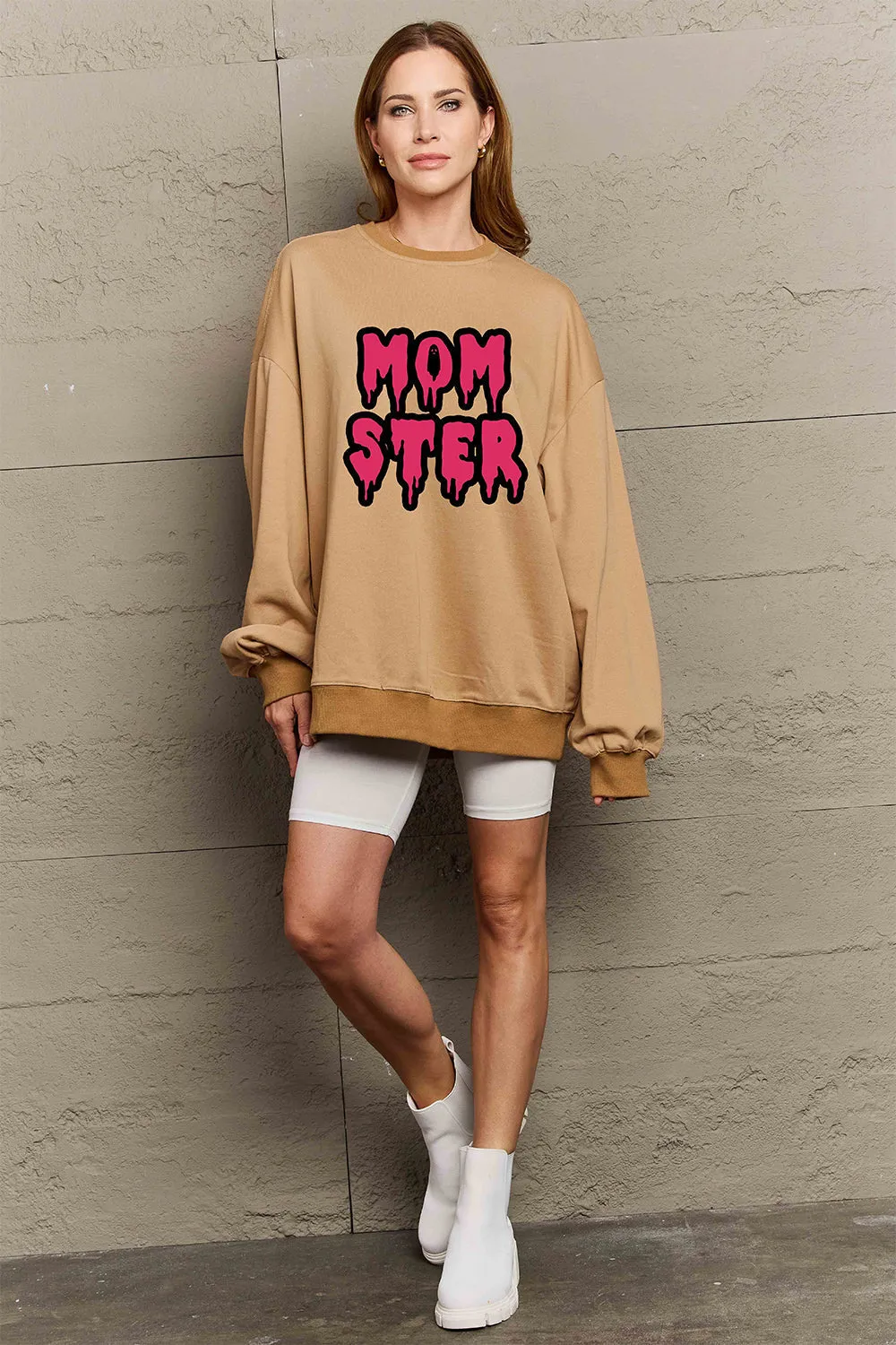 Full Size MOM STER Graphic Sweatshirt