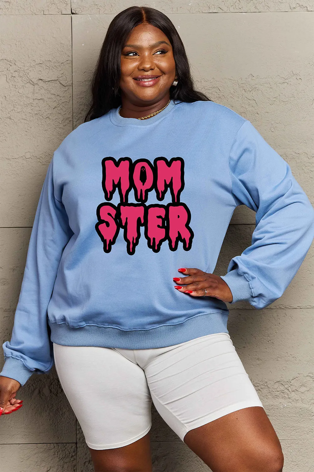 Full Size MOM STER Graphic Sweatshirt