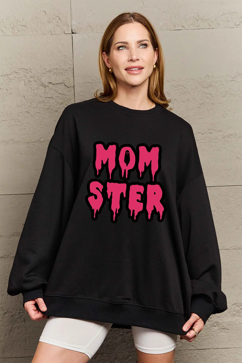 Full Size MOM STER Graphic Sweatshirt