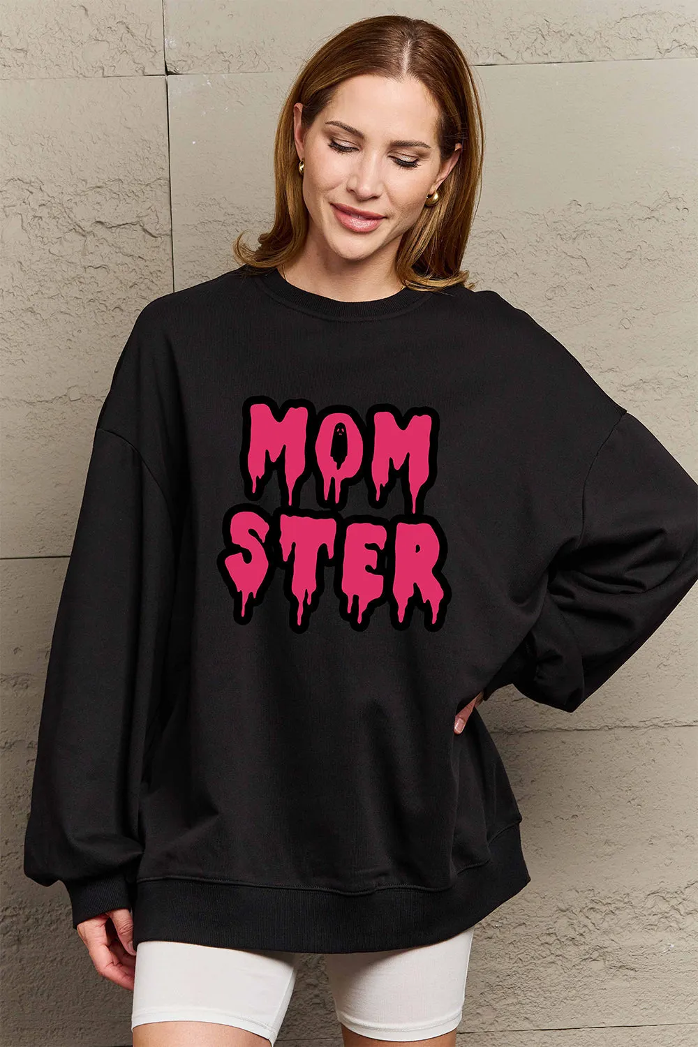 Full Size MOM STER Graphic Sweatshirt