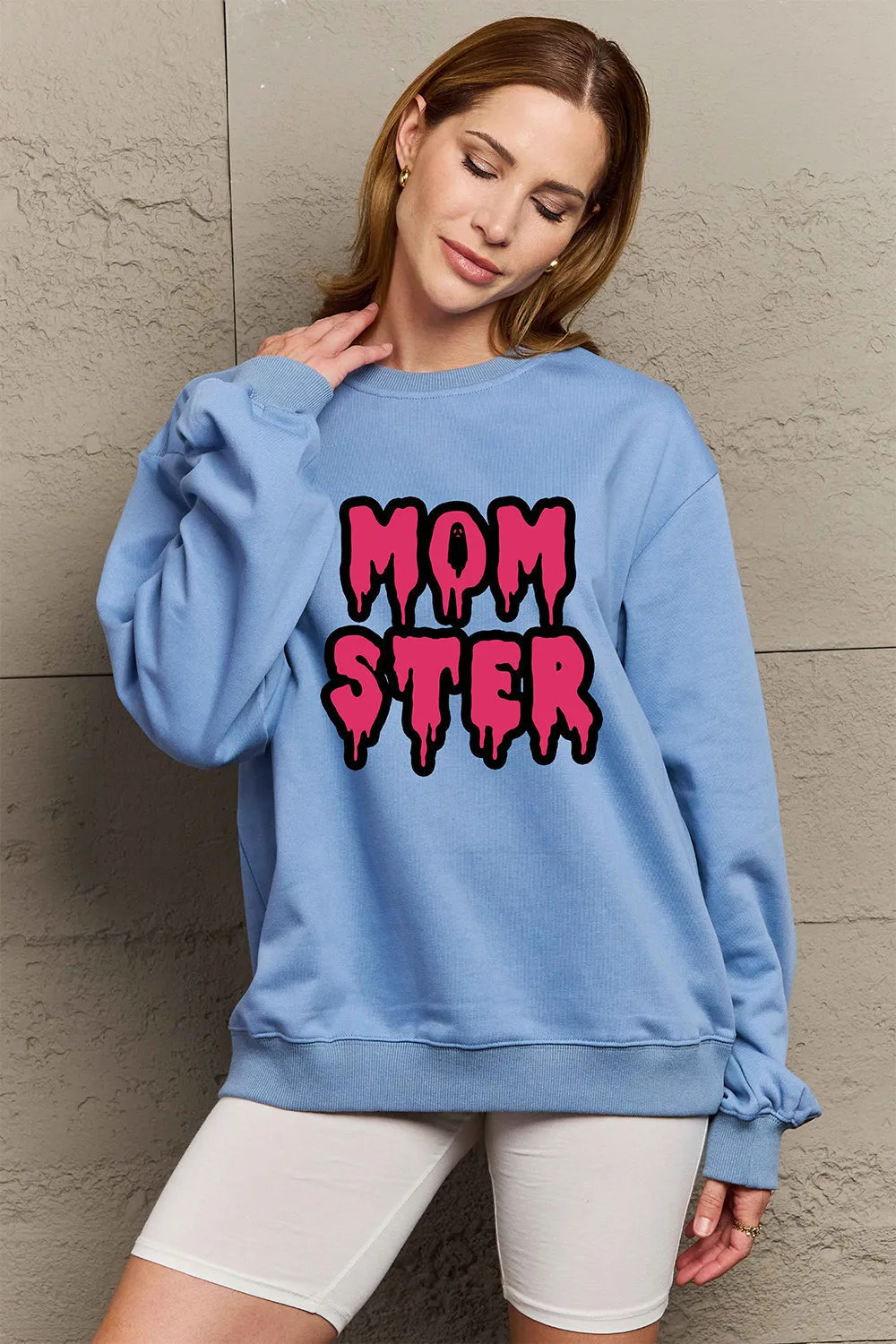 Full Size MOM STER Graphic Sweatshirt