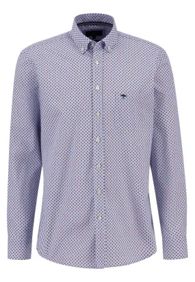 Fynch Hatton Superior Print Long Sleeve Shirt